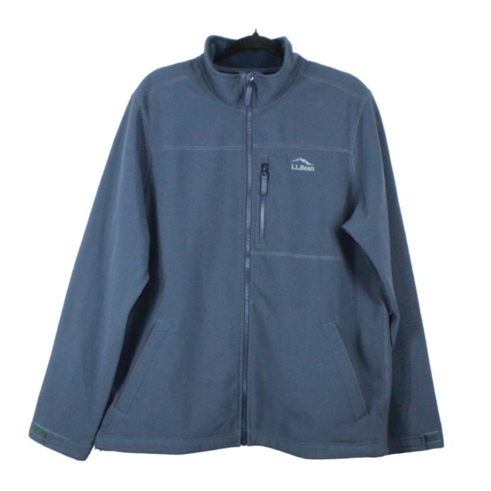 Ll Bean Windproof Softshell Jacket Polyester Carb… - image 1